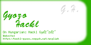 gyozo hackl business card